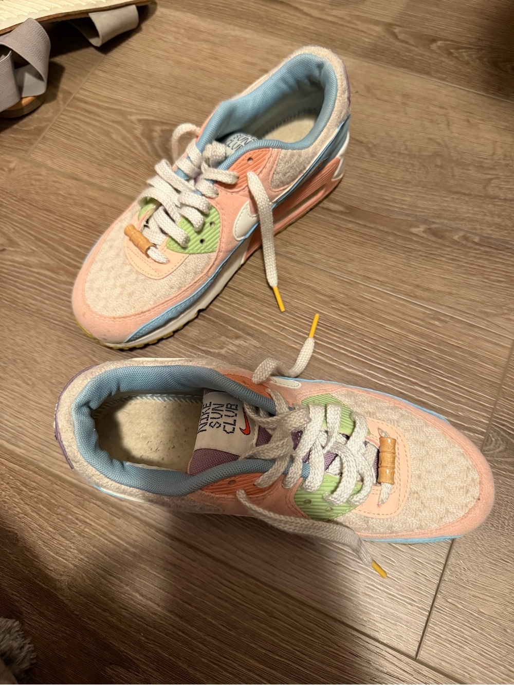 Nike Air Max Pastel Multi-Accent Sneakers in Pink, Blue, Green, Purple
